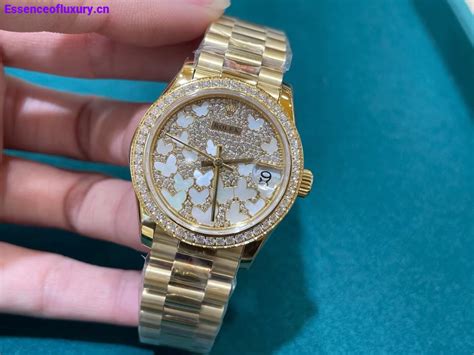 replica diamond paved rolex datejust